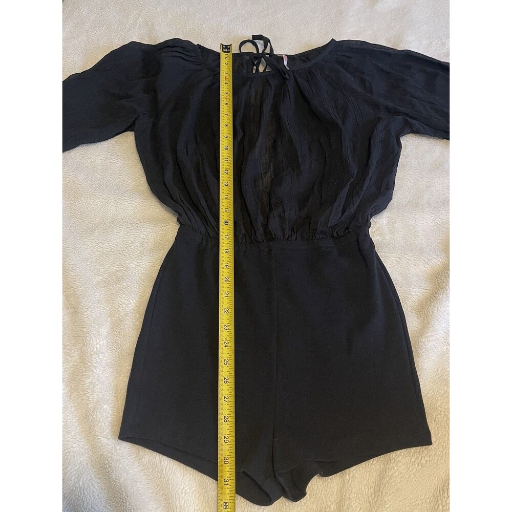 Free People Real Resort Romper Size S Color Black NWOT - Picture 4 of 10
